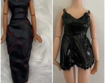 Bratz doll classy black long dress clothes for bratz dolls clothes only