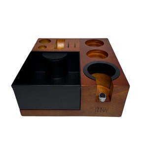 Espresso Coffee Tamping Station & Knock Box