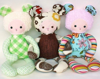 SALE Boo Bear PDF Doll Pattern