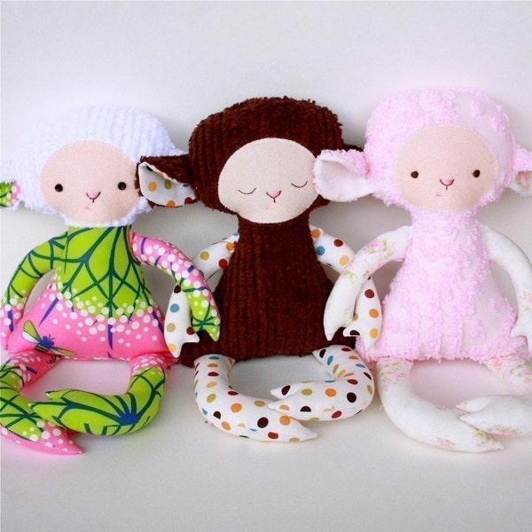 SALE Lilly Lamb PDF Doll Pattern