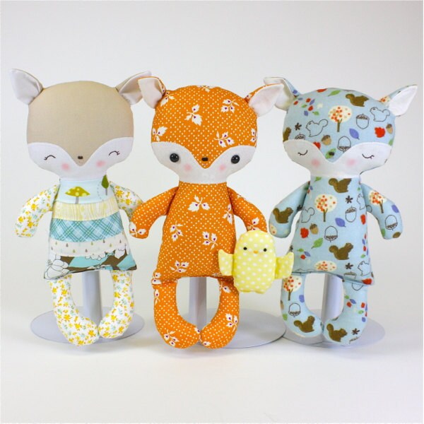 SALE Fox Baby PDF Doll Pattern