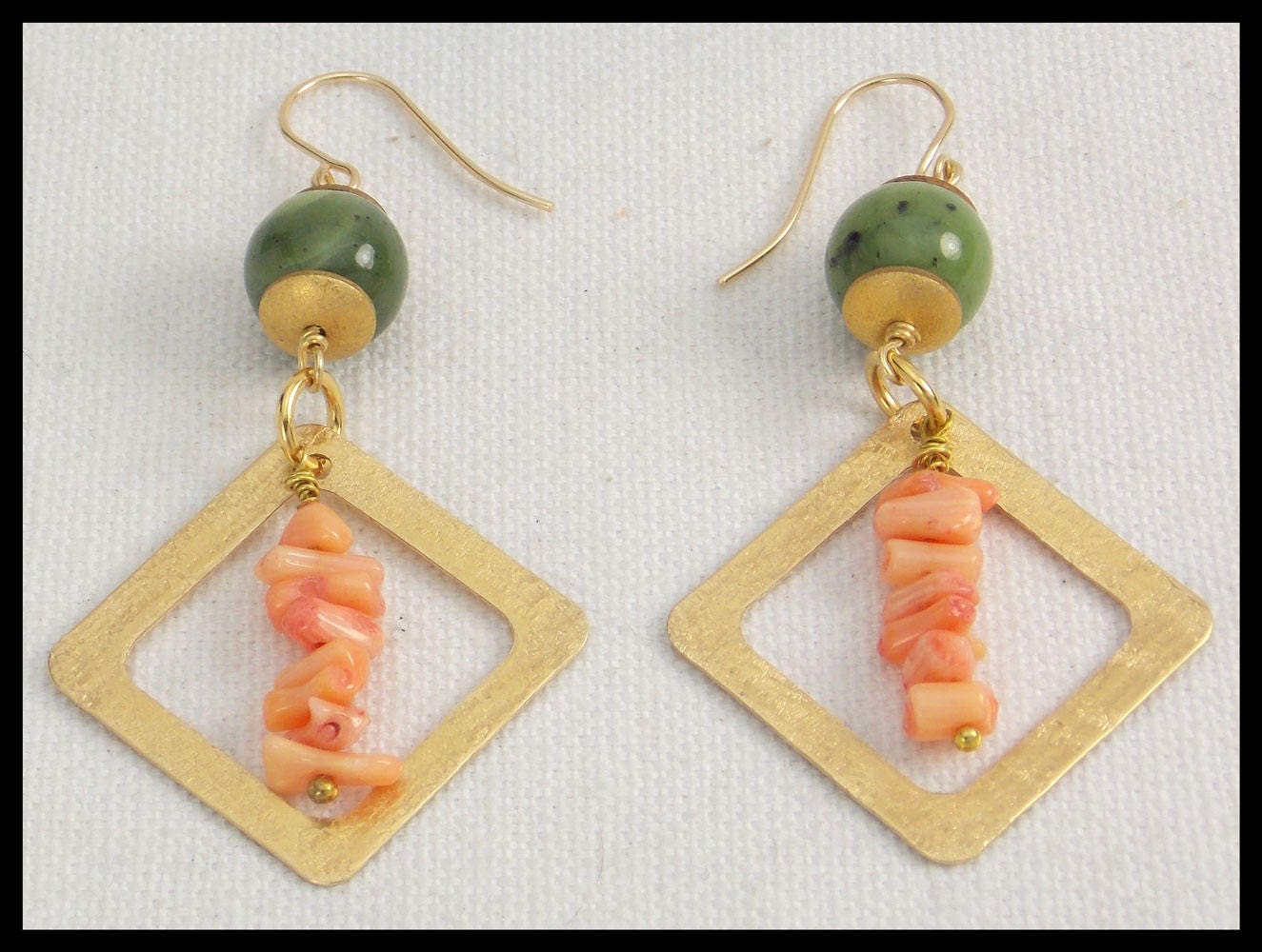 CORAL & JADE Raw Silk Textured Bronze Coral Etsy