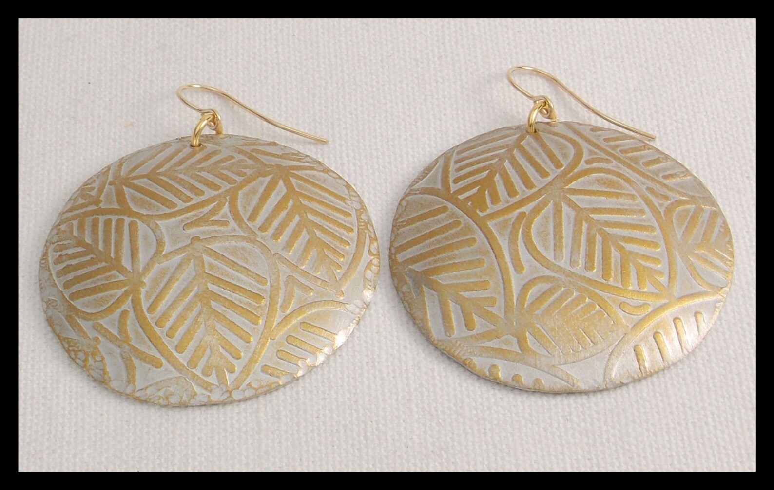 GOLDEN LEAVES Aluminum Gold Embossed Leaves Etsy