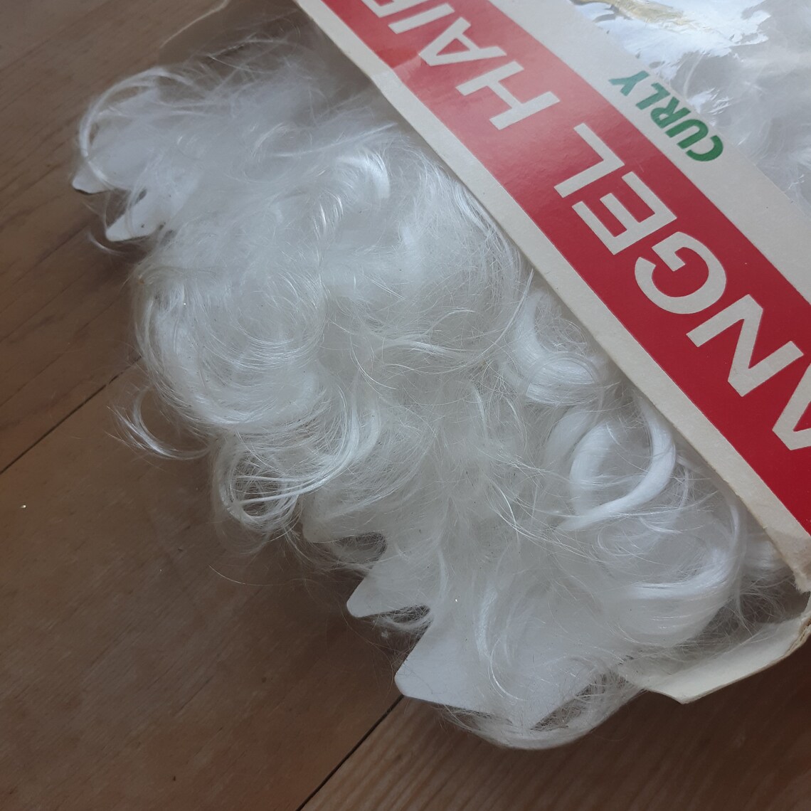 Vintage White Christmas Curly Angel Hair Spun Glass Etsy