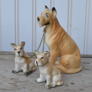 Dog Figurine Chained Japan Royal Hill Vintage image 4