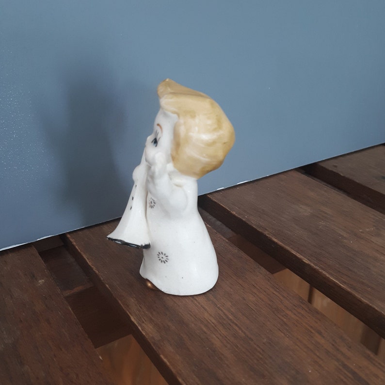 Instrument Music Vintage Girl Figurine
