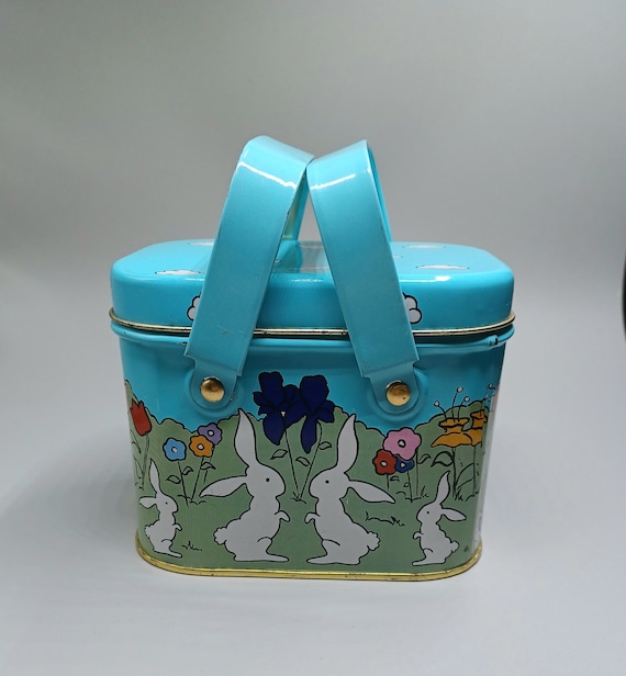 Rabbit Basket Tin with Handle Rabbit Basket Tin with Handle