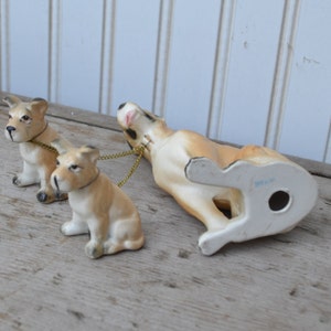 Dog Figurine Chained Japan Royal Hill Vintage image 2