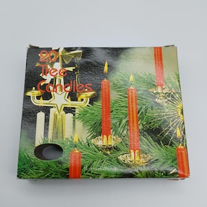 Vintage Box of Candles for Swedish chimes and tree 16 candles