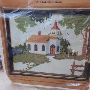 Vintage Lakesde Chapel Kit 1613 cross stitch