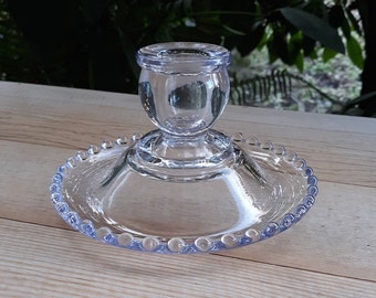 Vintage Candlewick Candlestick Holder - Clear - Imperial Glass