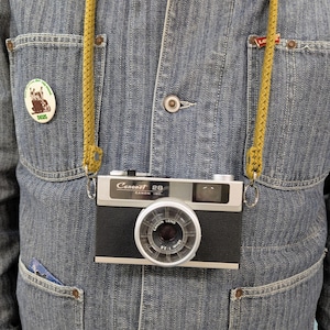 Correa para cámara de cuerda de escalada recuperada • Correa para el cuello de cámara sostenible y hecha a mano • Accesorio para cámaras de cine y SLR • Fabricado en el Reino Unido