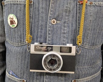 Reclaimed Climbing Rope Camera Strap • Handmade Sustainable Camera Neck Strap • Film & SLR Camera Accessory • Made In The UK