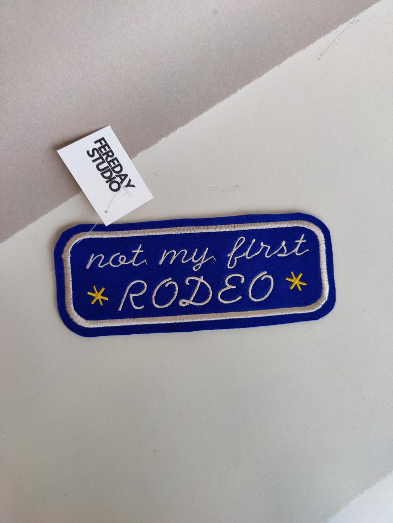 Not My First Rodeo - Vintage Style Patch - Cowboy Western Badge ...