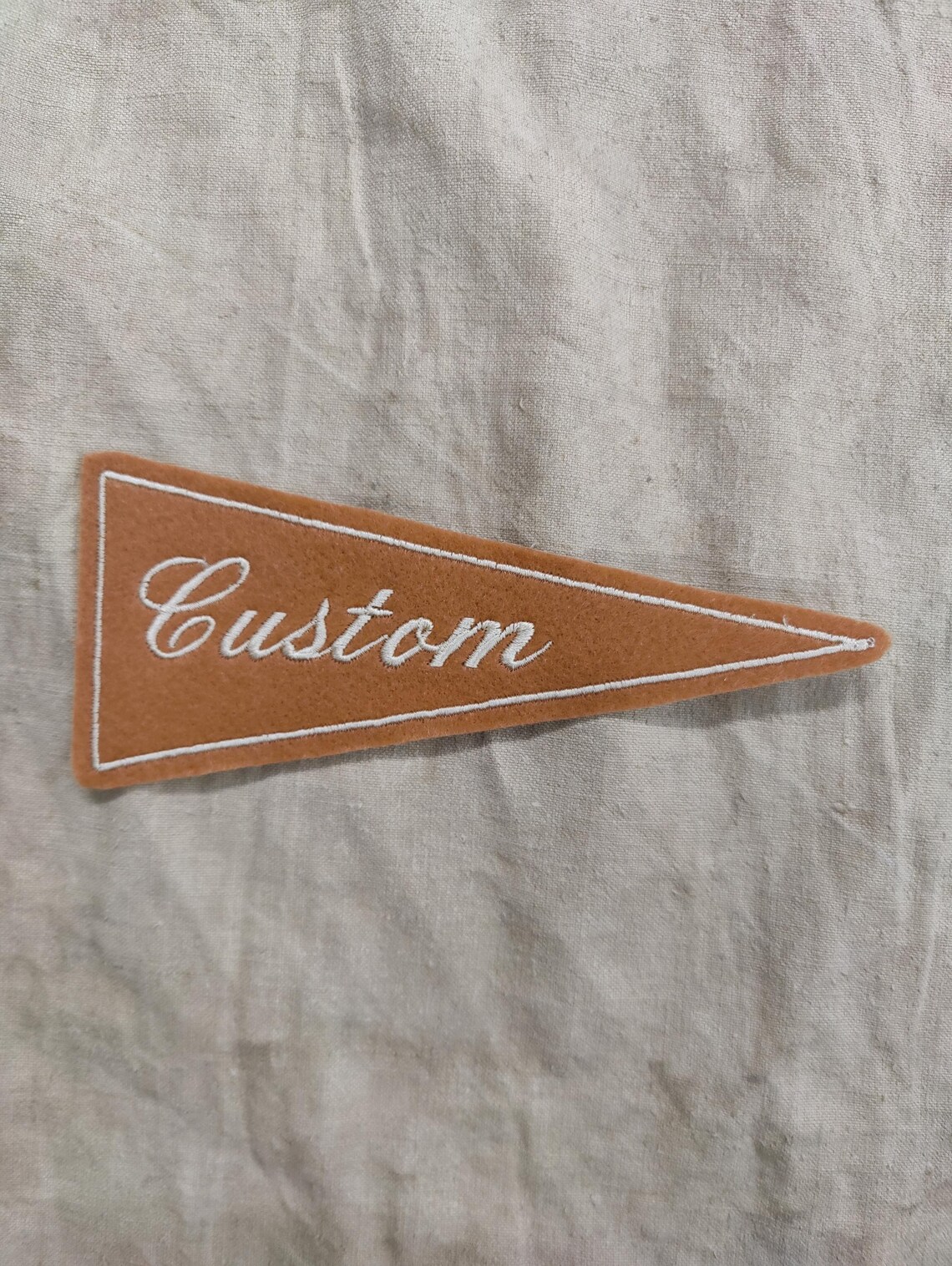 Custom Pennant Patch – Vintage Style Embroidered Felt Badge ...