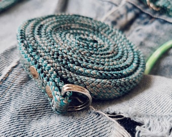 Upcycled Climbing Rope Belt: Handmade Skater Style Utility Belt