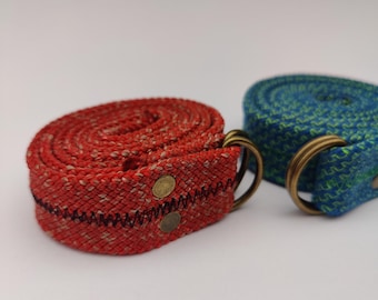 Reclaimed Climbing Rope Belt • Handmade Upcycled Belt • Eco Friendly Workwear Accessory • Adjustable D-Ring Belt • Sustainable Gift