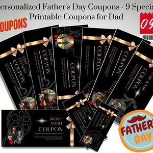 Personalized Father&#39;s Day Coupons - 9 Special Printable Coupons for Dad