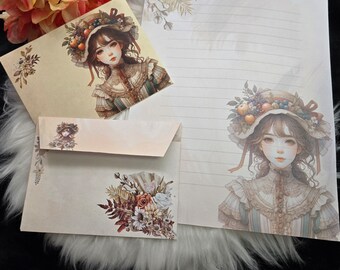 Vintage Stationery Set – Printable Letter & Envelope (Digital Download)