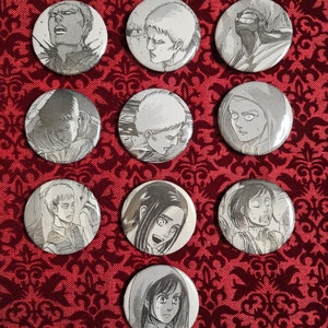 Attack on Titan Manga Pins