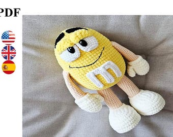 Amigurumi Häkelanleitung Candy. Süßes Amigurumi. Gehäkelte Süßigkeit. Süßigkeit häkeln.
