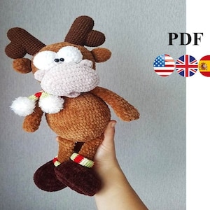 Amigurumi crochet pattern Deer. Deer amigurumi. Crochet Deer. Deer crocheting.