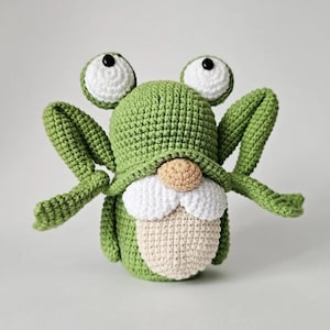 Crocheted Gnome/ Crocheted ready - made toy/Amigurumi/Handmade