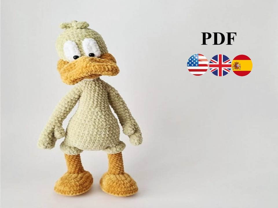 Amigurumi crochet pattern Duck. Duc amigurumi. Crochet Duck. Duck crocheting.