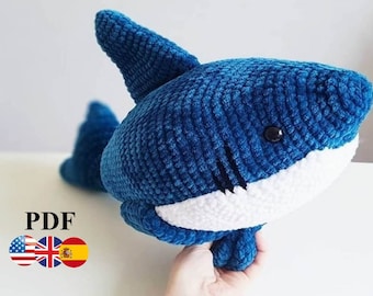Amigurumi Häkelanleitung Hai. Hai Amigurumi. Gehäkelter Hai. Hai häkelnd.