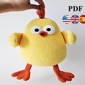 Amigurumi crochet pattern Chick. Chick amigurumi. Crochet Chick. Chick crocheting.