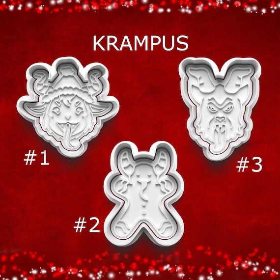 Lot De 3 Emporte-pièces En Plastique - Étoile, Bonhomme En Pain D'épice, Citrouille - Rouge