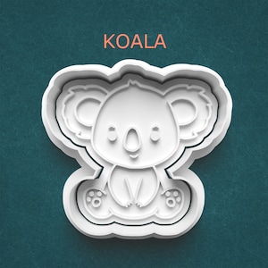 Koala Clay Cutter ~ Koala Cookie Cutter ~ 3D Printed Cutter ~ Sugar Cookie ~ Baking Supplies ~ Cookie Decorating ~ Small Large Cutter