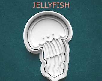 Jellyfish Cookie Cutter ~ Ocean Animal Cutter ~ Cute Jellyfish ~ Polymer Clay Cutter ~ Marine Life ~ Sea Creature ~ Baking Supplies