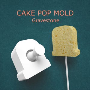 Gravestone Cake Pop Mold – Halloween Tombstone Shaped Press for Baking Cake Pops, Candy Pops, and Spooky Party Dessert Table Treats