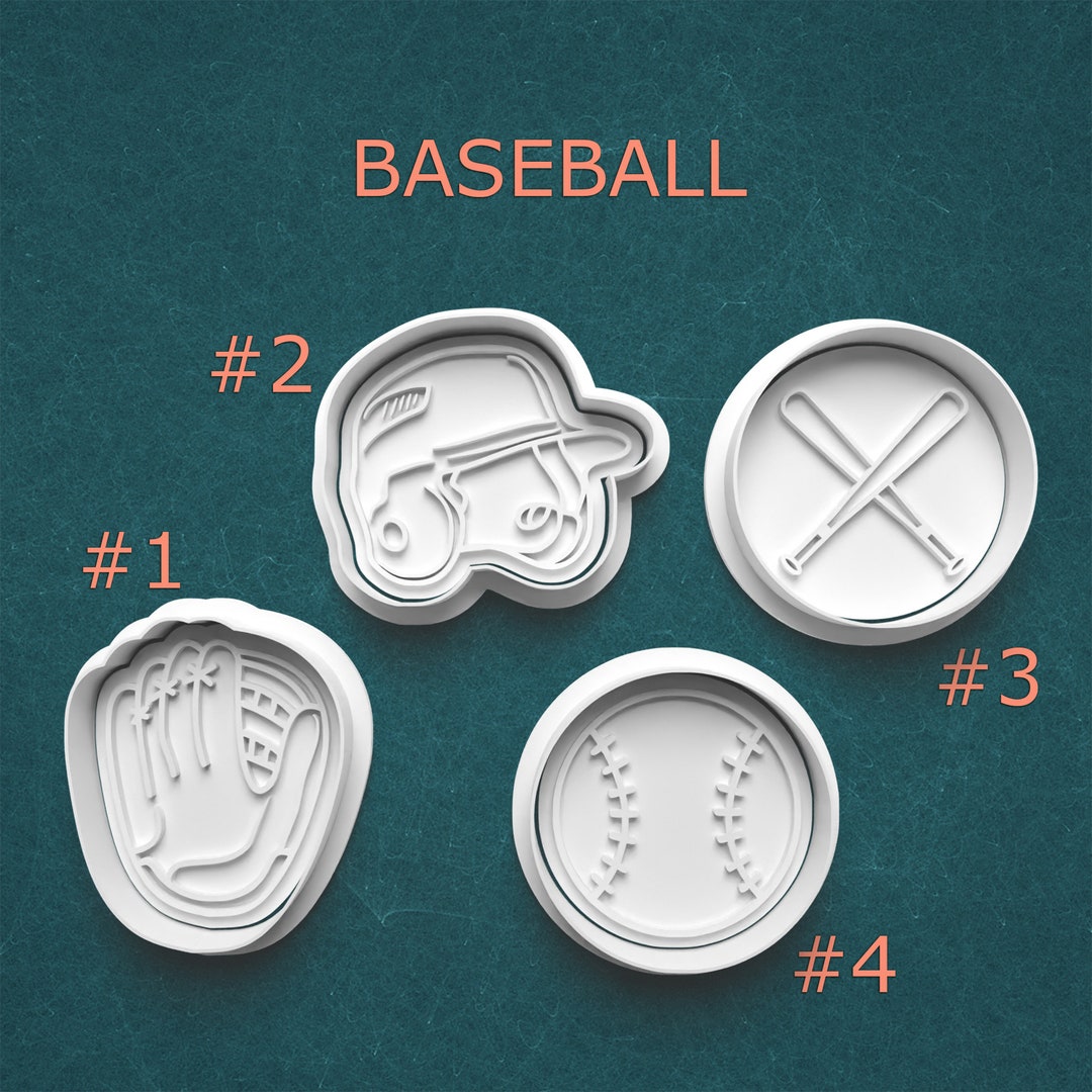 Baseball Themed Polymer Clay Cutters Baseball Baseball Glove Baseball