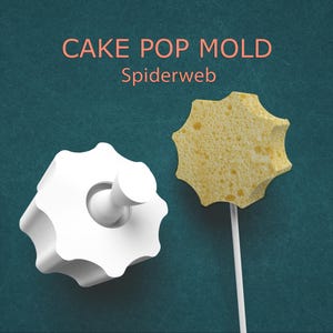 Spiderweb Cake Pop Mold – Halloween Web Shaped Press for Baking Cake Pops, Candy Pops, and Spooky Party Dessert Table Treats