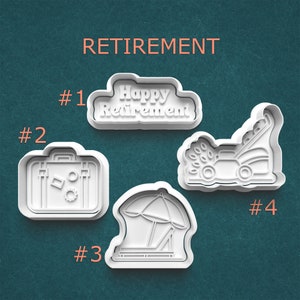 Retirement Cutters ~ Happy Retirement ~ Travel Cutters ~ Taking It Easy ~ Retirement Gifts ~ Retirement Party Favors ~ Coworker Gift Ideas