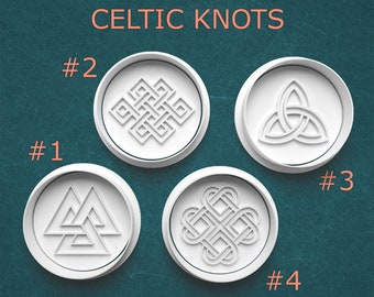 Gaelic Culture Cutters ~ Scottish Knot Cookie Cutters ~ Celtic Art Cookie Molds ~ Geometric Knots ~ Triquetra Knot ~ Scotland ~ Ireland