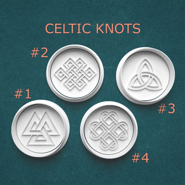 Gaelic Culture Cutters ~ Scottish Knot Cookie Cutters ~ Celtic Art Cookie Molds ~ Geometric Knots ~ Triquetra Knot ~ Scotland ~ Ireland