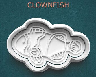 Clownfish Cookie Cutter ~ Ocean Animal Cookie Cutter ~ Baking Supplies ~ Kitchen Gifts ~ Sea Creatures ~ Polymer Clay Cutters