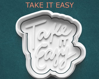 Take It Easy Cookie Cutter ~ Rest and Relaxation ~ Retirement Gifts ~ Gifts for Coworkers ~ Vacation Gifts ~ Sugar Cookies ~ Kitchen Gifts