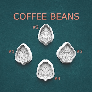 Coffee Cookie Cutter Set with Stamps – Mini Precision Crafted Latte Art and Coffee Cup Cutters for Barista, Cafe, and Baking Lovers