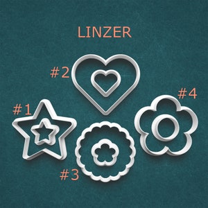 Linzer Cookie Cutters ~ Linzer Biscuits ~ Thumbprint Cookies ~ Unique Cookie Cutters ~ Baking Supplies ~ Kitchen Gifts ~ Gifts for Bakers