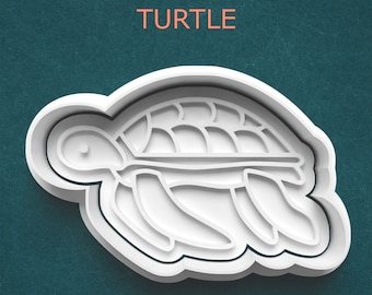 Turtle Cookie Cutter ~ Sea Turtle ~ Tortoise ~ Polymer Clay Cutter ~ Gifts for Bakers ~ Baking Supplies ~ Kitchen Gifts ~ Beach ~ Ocean