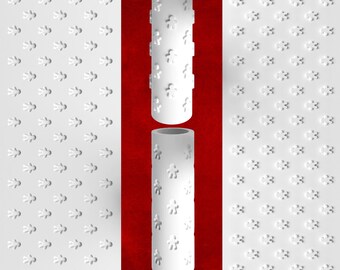 Gingerbread Man Textured Roller –Embossed & Debossed Options for Fondant, Clay, Royal Icing, Buttercream | Perfect for Holiday Baking/Crafts