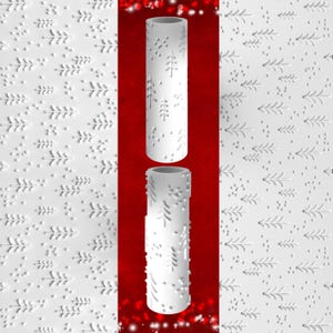 Christmas Textured Roller for Fondant, Clay, Royal Icing ~ 3D Printed Roller with Snowy Pines ~ Perfect for Cake Decorating & Crafts