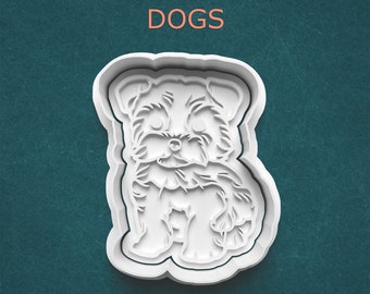 Yorkshire Terrier Cookie Cutter ~ Dog Breed Polymer Clay Cutter ~ Cookie Mold ~ Fondant Cutter ~ Sugar Cookies ~ Baking Supplies