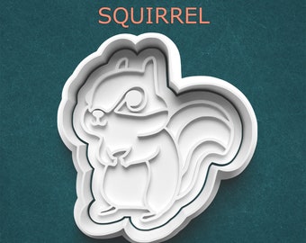 Squirrel Clay Cutter ~ Polymer Clay Cutter ~ Squirrel Cookie Cutter ~ Forest Animal Cutter ~ Gifts for Hikers ~ Outdoors ~ Nature Animals