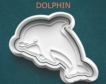 Dolphin Cookie Cutter ~ Dolphin Polymer Clay Cutter ~ Baking Supplies ~ Gifts for Bakers ~ Ocean Animal Cookie Cutter ~ Sea Creatures
