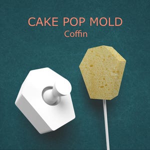 Coffin Cake Pop Mold – Halloween Coffin Shaped Press for Baking Cake Pops, Candy Pops, and Spooky Party Dessert Table Treats